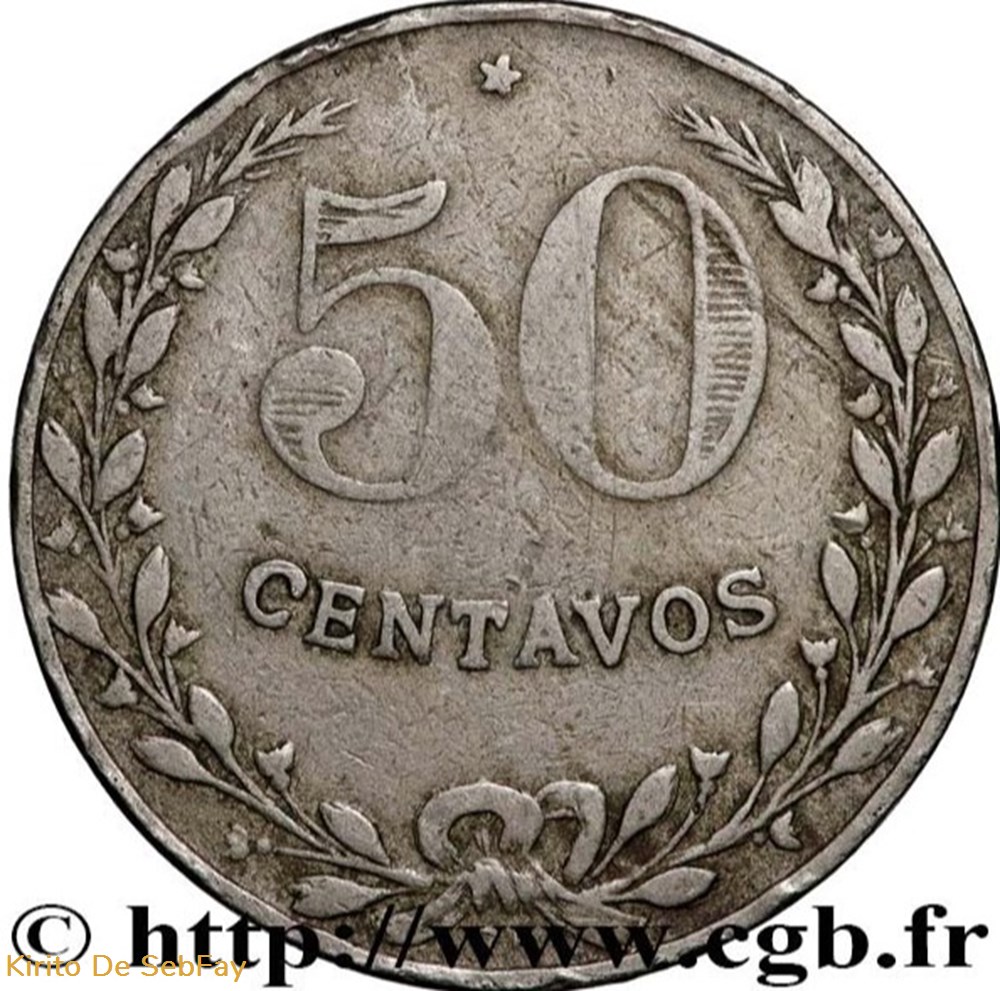 COLOMBIE 50 Centavos - monnaie de léproserie 1921 Birmingham monnaies monde colombie 50 centavos monnaie de leproserie 1921 birmingham