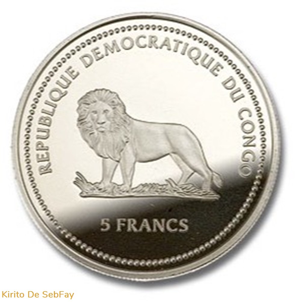 RDC - Wilde Life Protection - 2003 - 5 Fr monnaies monde congo rdc wilde life protection 2003 5 fr