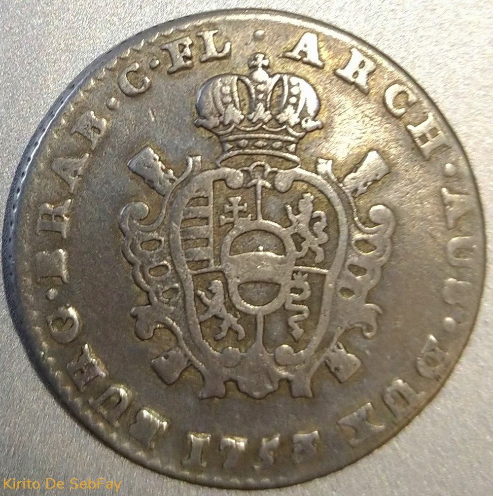 Double Escalin Marie-Thérèse Type II (Ou Type I) monnaies europe medievale pays bas autrichiens double escalin marie therese type ii ou type i