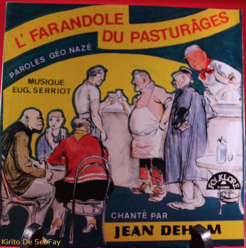 musique instruments disques vinyles 45t jean deham farandole du pasturages