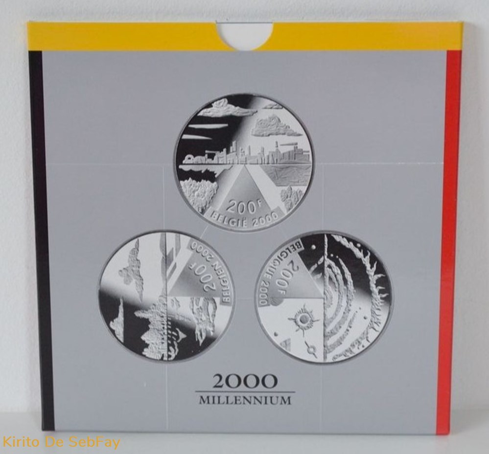 monnaies monde belgique millennium 2000