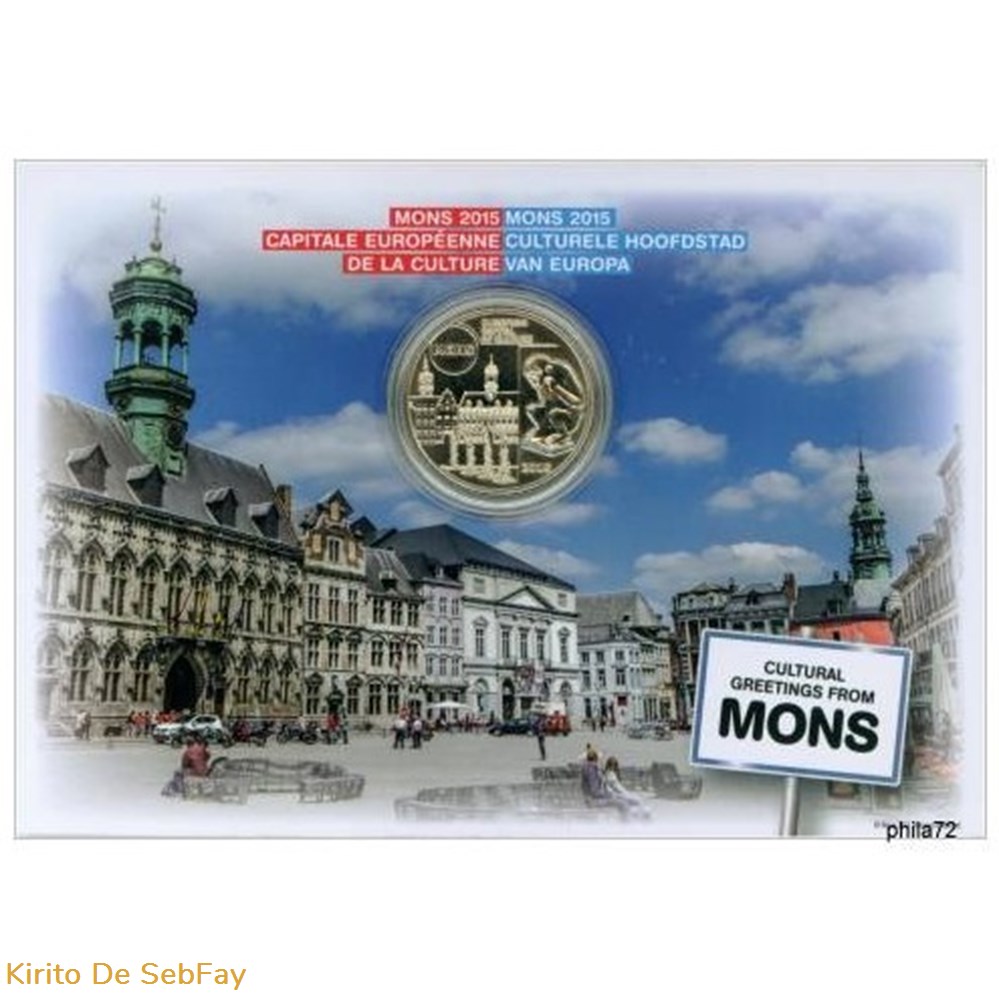 monnaies euros a coffret bu 5 euro mons belgique 2015