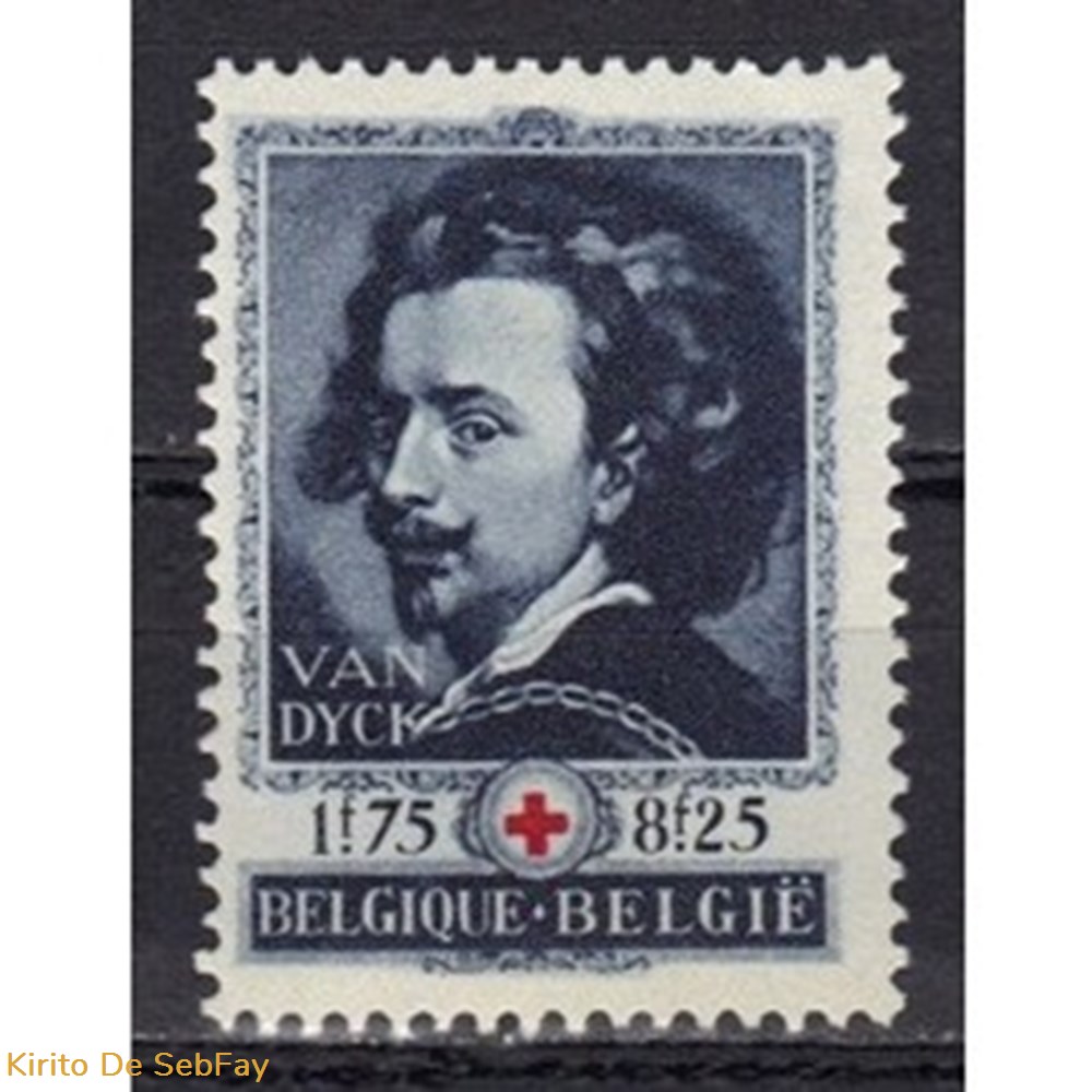 BELGIQUE - CROIX ROUGE - 1944 - 1fr75 8f25 timbres belgique croix rouge 1944 1fr75 8f25