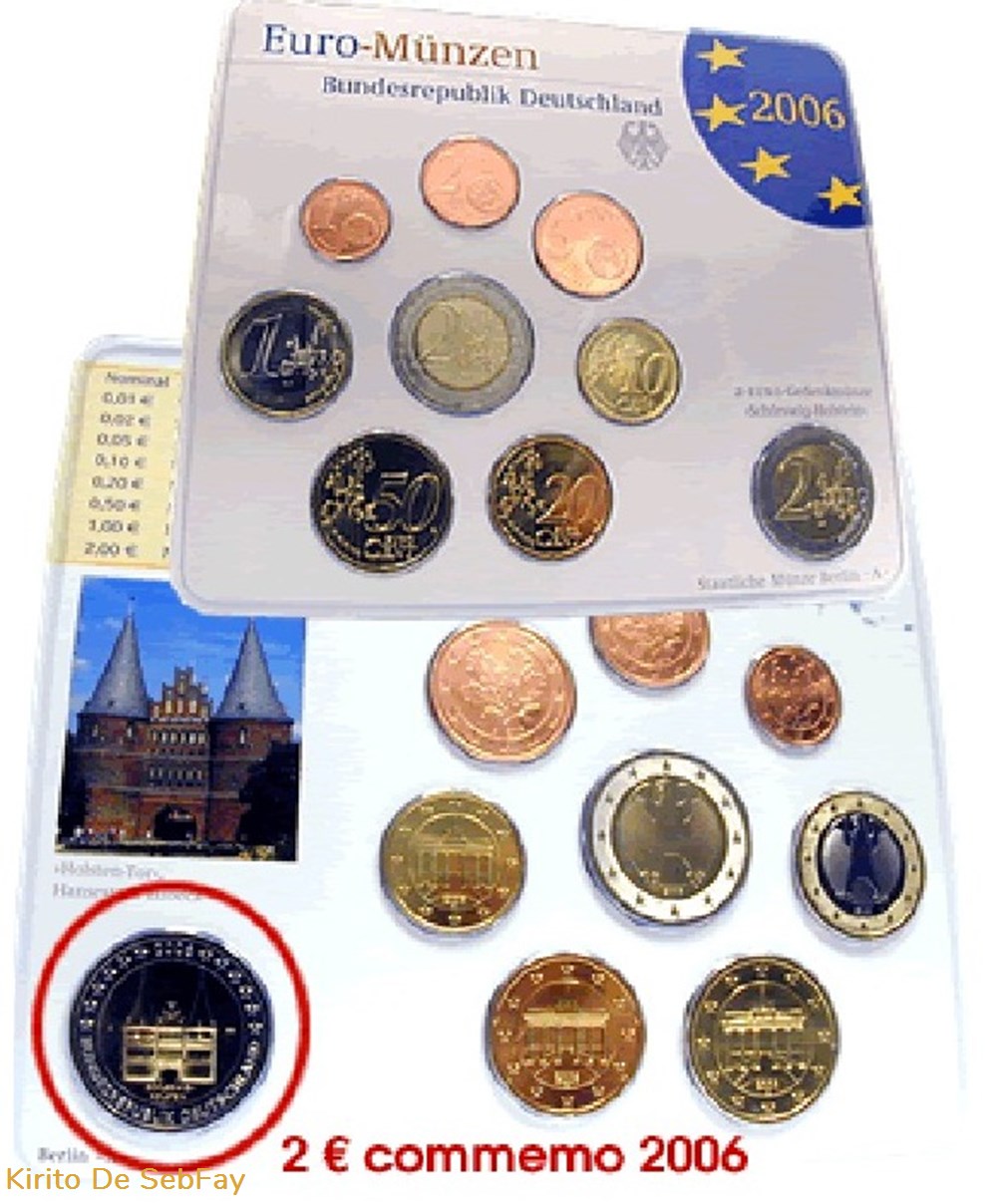 monnaies euros allemagne serie 2006