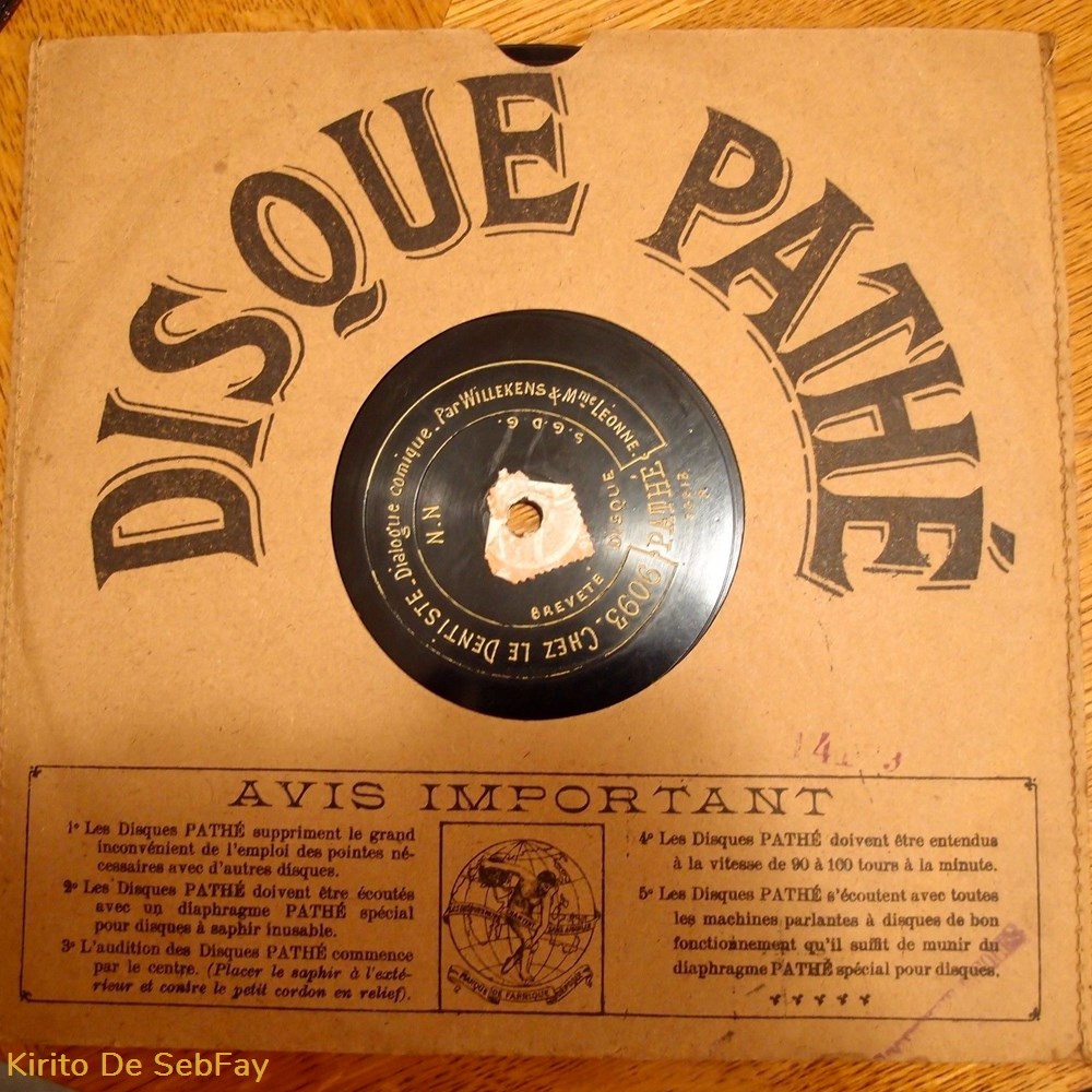 90T - Shellac, 08'', 90 RPM - Chez le Dentiste musique instruments disques vinyles 90t shellac 08 90 rpm chez le dentiste