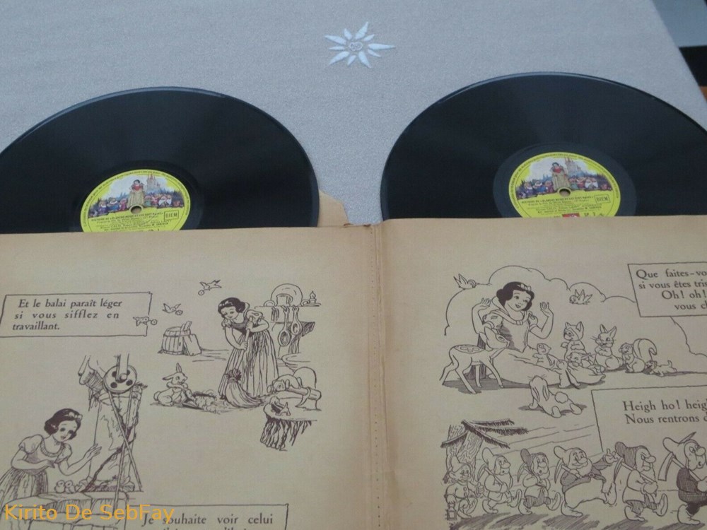 78T - L'Histoire de Blanche Neige Et Les Sept Nains - Shellac, 10'', 78 RPM - 1938 2 musique instruments disques vinyles 78t histoire de blanche neige et les sept nains shellac 10 78 rpm 1938