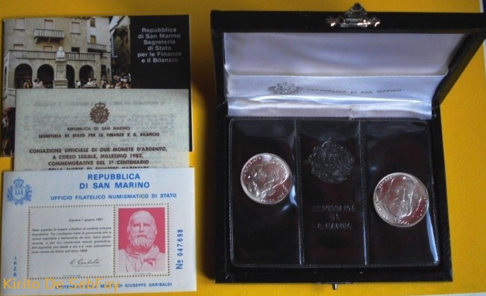 monnaies monde saint san marino 1982