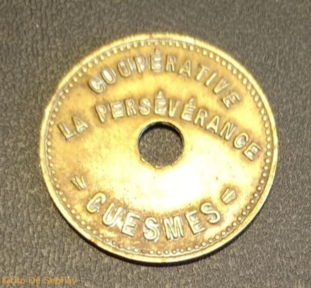 UN PAIN - CUESMES monnaies paranumismatique jetons poids un pain cuesmes