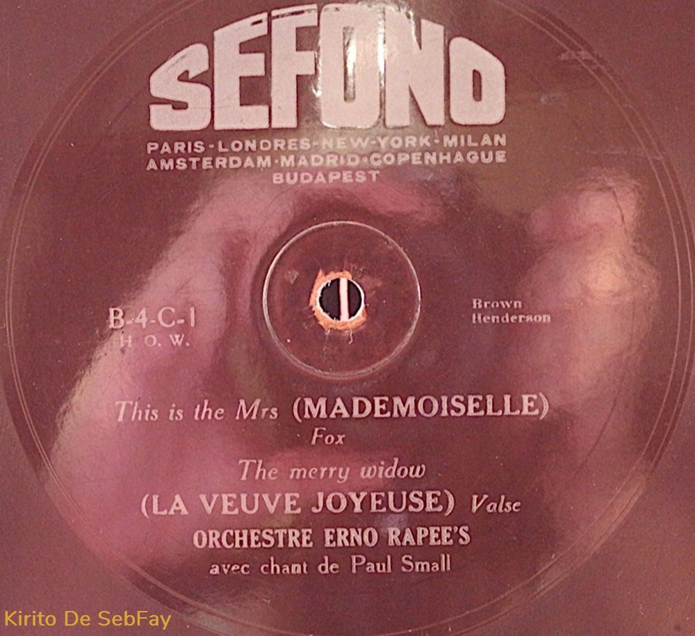 78T - Erno Rapee - Flexi-disc, 10'', 78 RPM, Single Sided, Card Backed musique instruments disques vinyles 78t erno rapee flexi disc 10 78 rpm single sided card backed