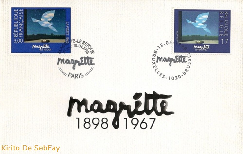 FRANCE - Magritte 1898-1967 timbres france magritte 1898 1967