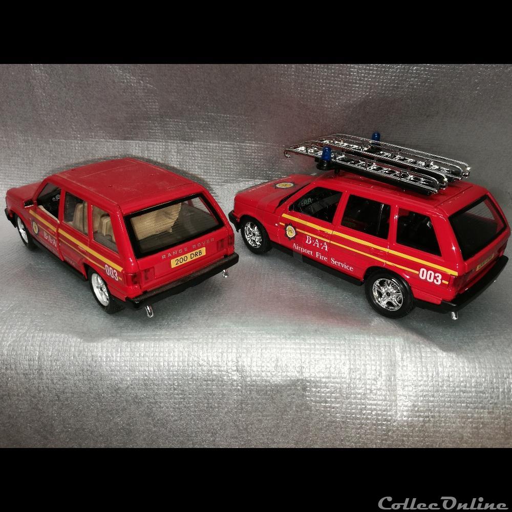 modele reduit voiture land range rover pompier airport