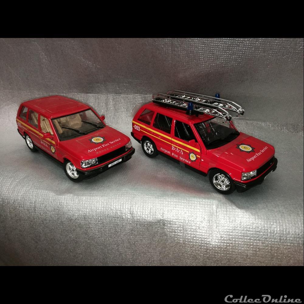 modele reduit voiture land range rover pompier airport