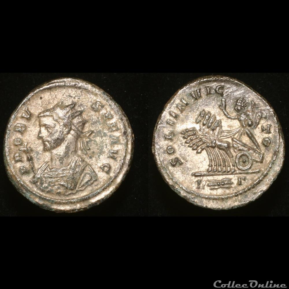 PROBUS - Aurelianus - 281 - Rome - 3e Officine - Type 3 monnaie antique romaine probus aurelianus 281 rome 3e officine type 3