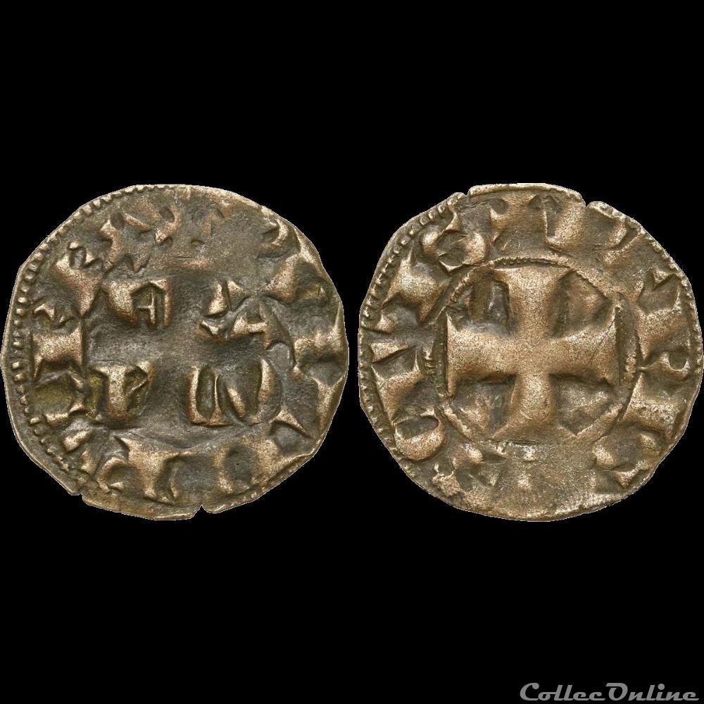 PHILIPPE VI DE VALOIS Denier parisis, 2e type monnaie france royale philippe vi de valois denier parisis 2e type