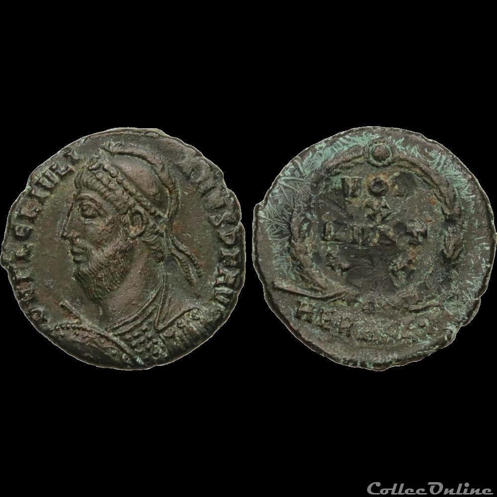 monnaie antique romaine julien ii le philosophe maiorina ou nummus 362 363 heraclee 1er officine ruban type 3