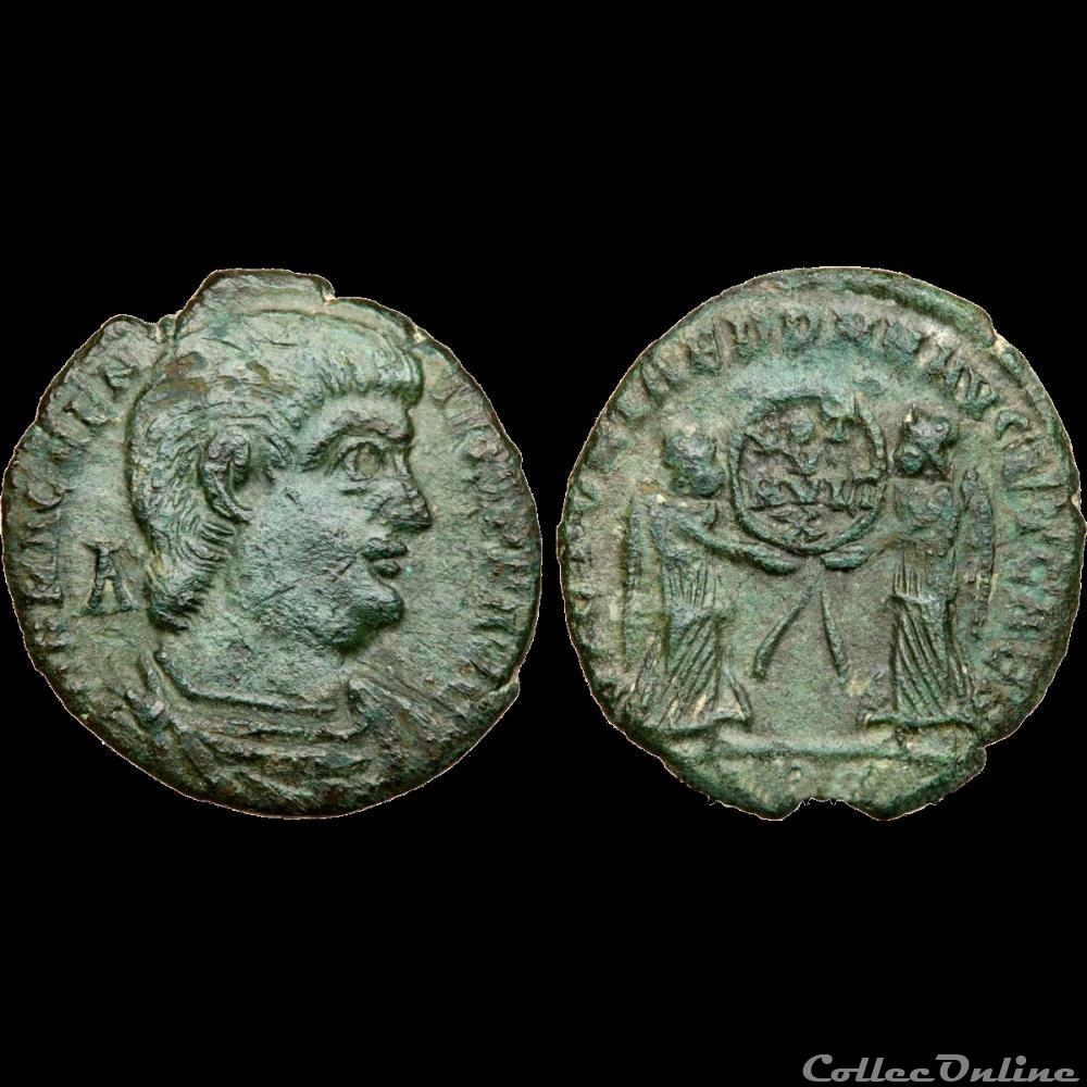 monnaie antique av jc ap romaine magnence maiorina 352 amiens 1er officine