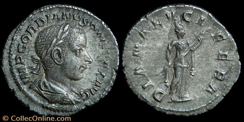 Gordian III, Denarius - Diana Lvcifera monnaies antiques romaines imperiales et republicaines gordian iii denarius diana lvcifera