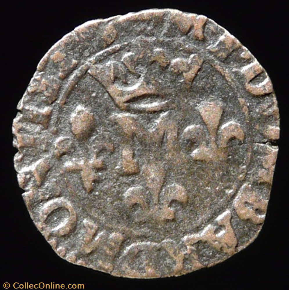 monnaies france feodales marie de montpensier 1608 1627 liard 1620