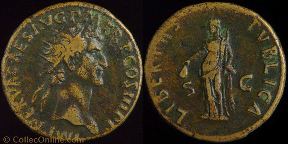 Nerva, Dupondius monnaie antique av jc ap romaine republicaine imperiale nerva dupondius