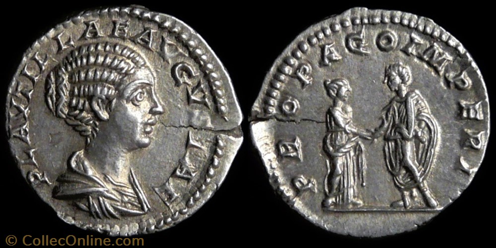 monnaies antiques romaines imperiales et republicaines plautilla denarius