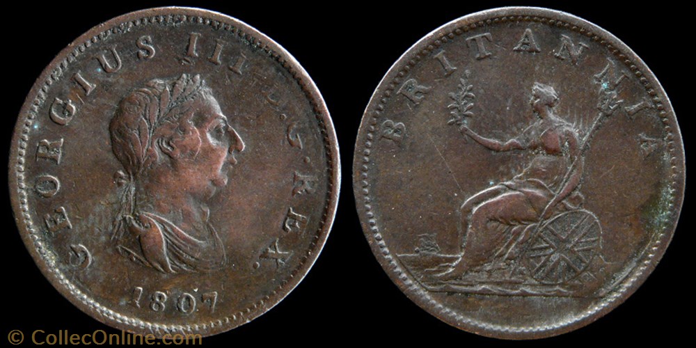 monnaies monde royaume uni george iii 1760 1820 half penny