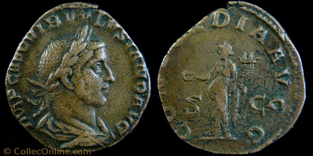 Volusian, Sestertius monnaies antiques romaines imperiales et republicaines volusian sestertius