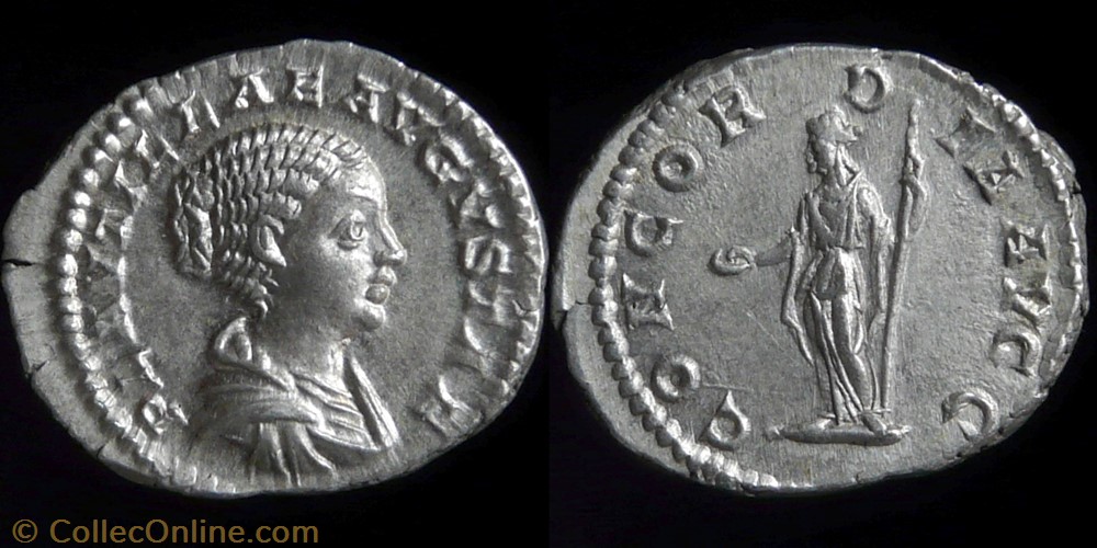 monnaie antique av jc ap romaine republicaine imperiale plautilla denarius