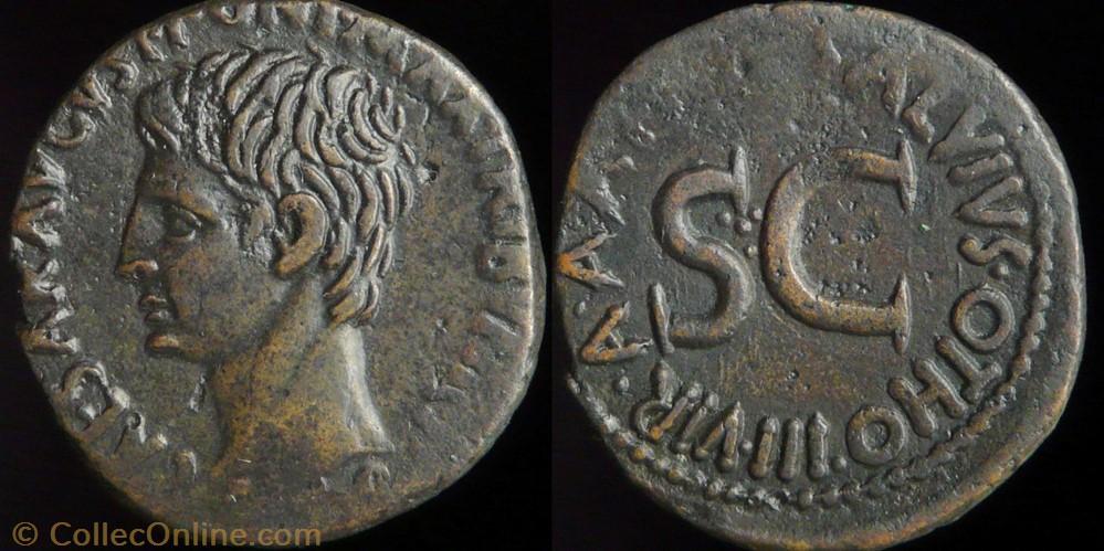 Augustus, As monnaies antiques romaines imperiales et republicaines augustus as