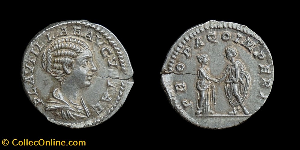 Plautilla, Denarius monnaies antiques romaines imperiales et republicaines plautilla denarius