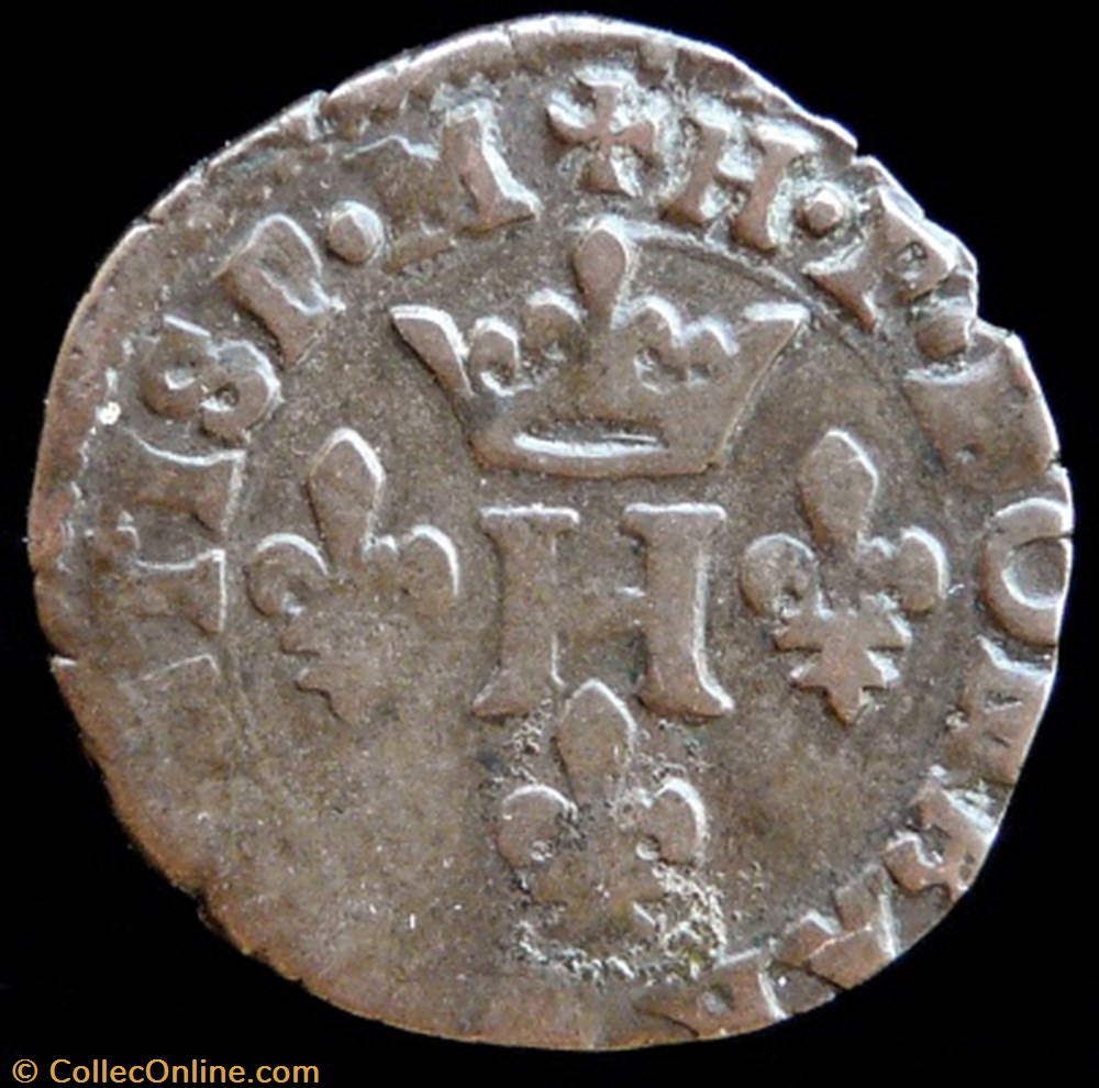 monnaies france feodales henri ii de montpensier 1592 1608 liard 1596