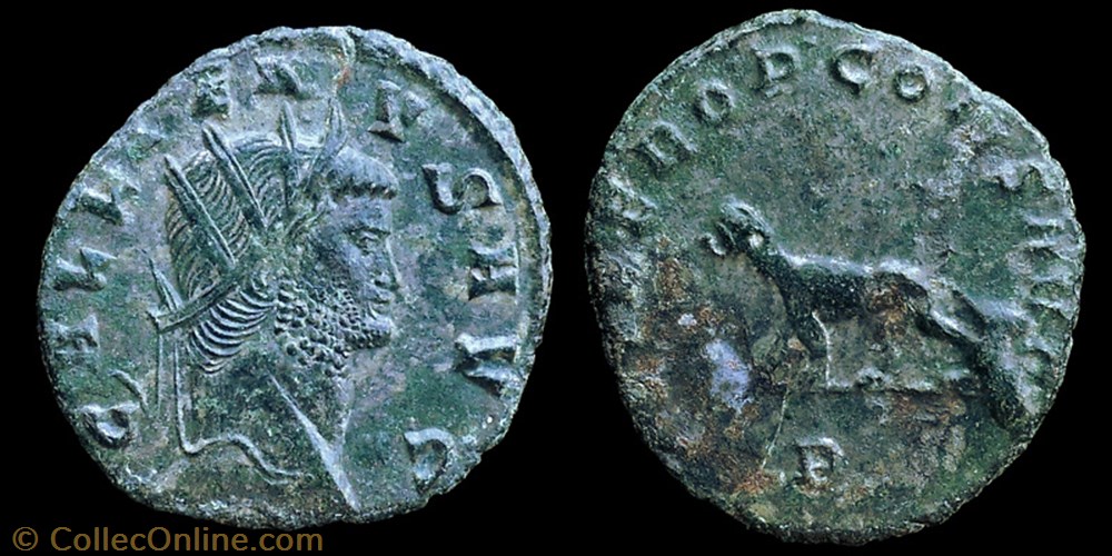 monnaie antique av jc ap romaine imperiale libero panthere