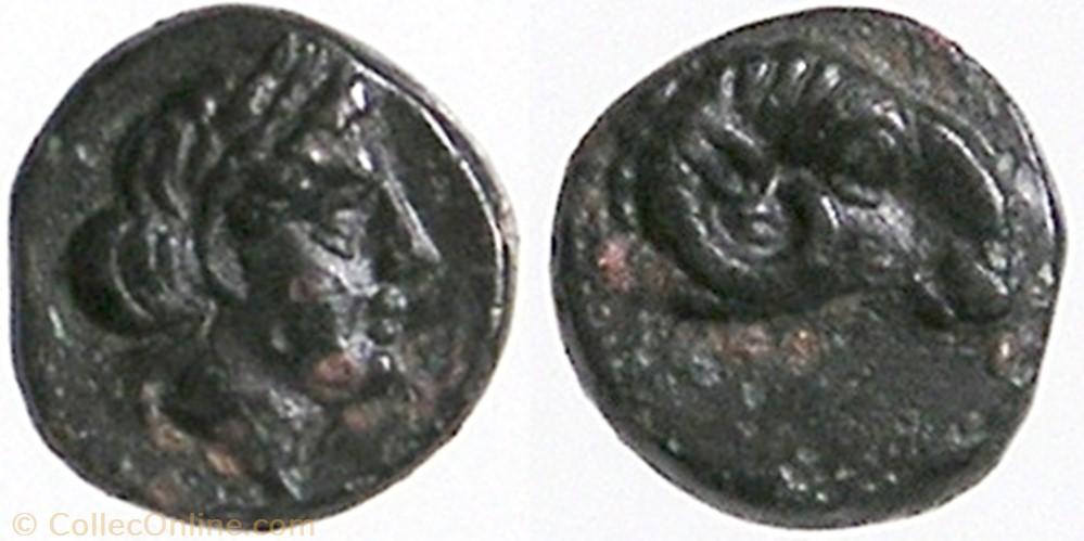 Troas, Cebren, AE8 coin ancient to greek troas cebren ae8
