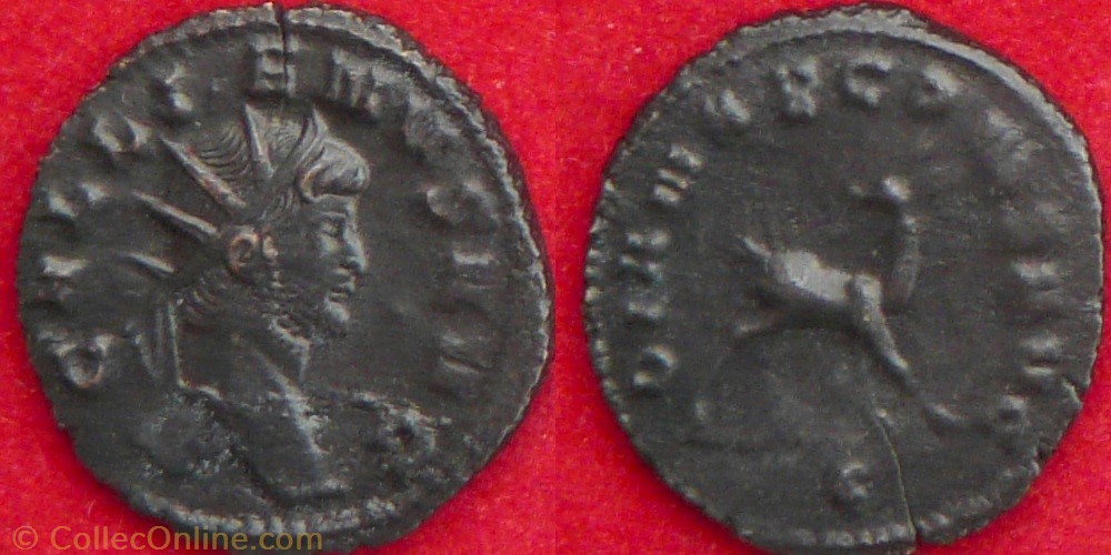 Gallienus, Antoninianus - 0012 coin ancient b c roman gallienus antoninianus 0012