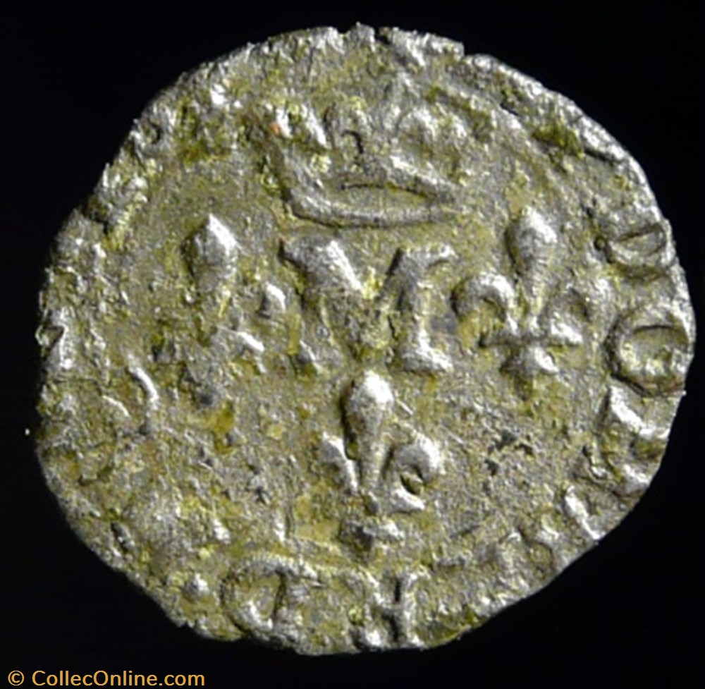monnaies france feodales marie de montpensier 1608 1627 liard 1614