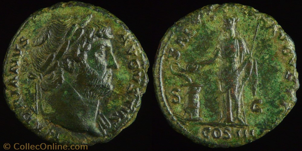 Hadrian, As monnaies antiques romaines imperiales et republicaines hadrian as