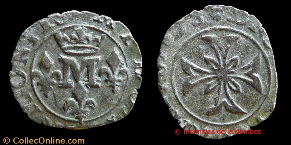 Anne Marie Louise d'Orleans (1650-1693), Liard - 1678 monnaies france feodales anne marie louise orleans 1650 1693 liard 1678