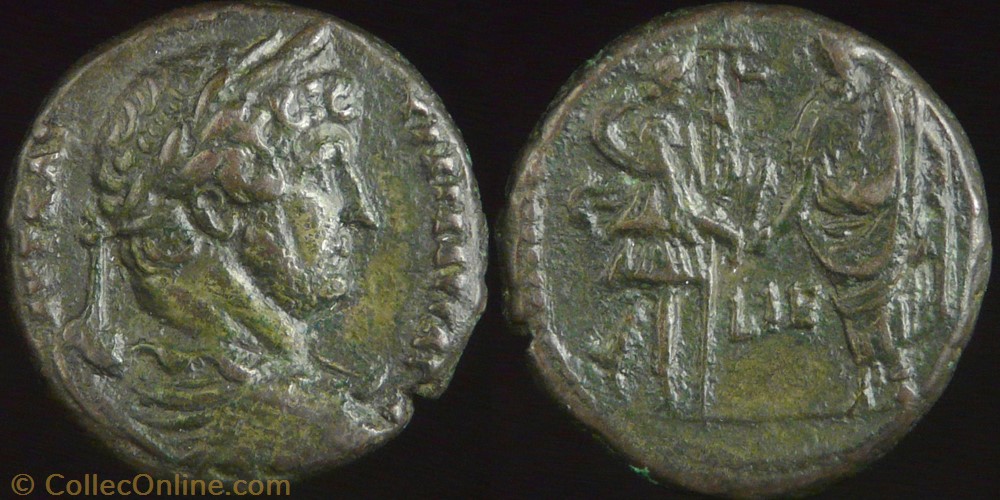 Hadrian, Tetradrachm coin ancient b to roman hadrian tetradrachm