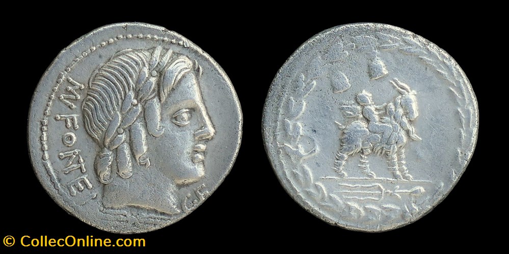monnaies antiques romaines imperiales et republicaines mn fonteius c f denarius