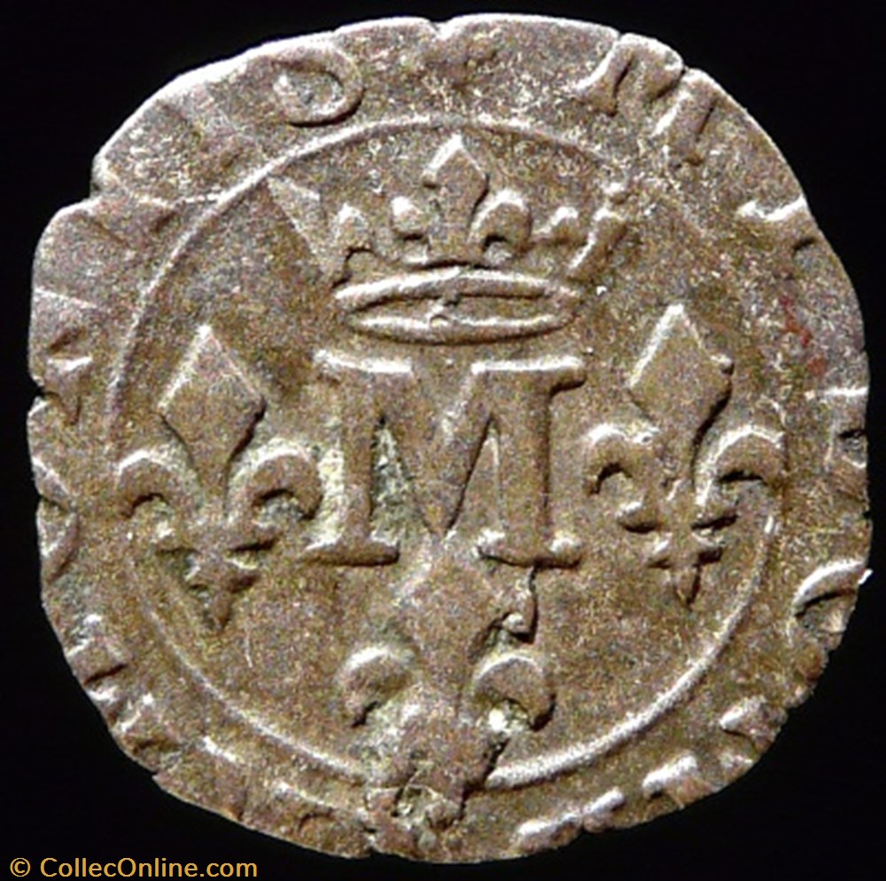 monnaies france feodales anne marie louise orleans 1650 1693 liard 1675