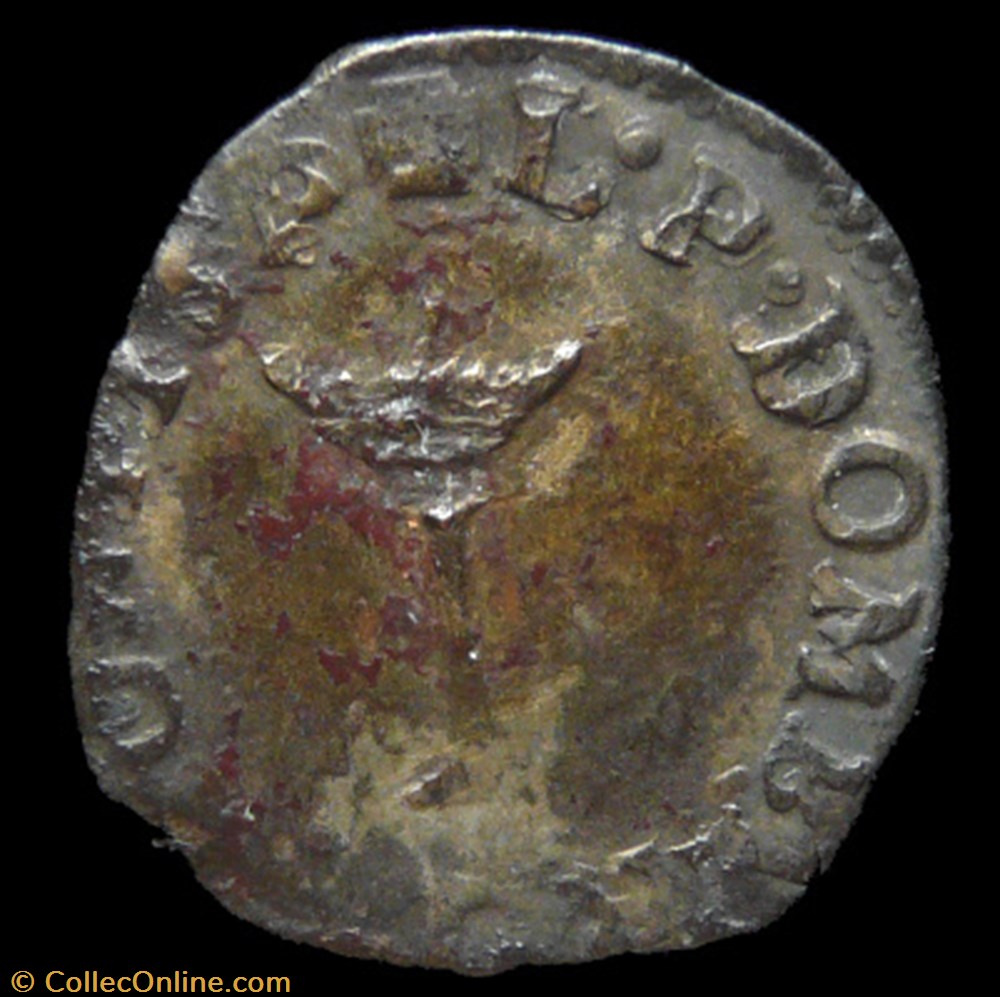 monnaies france feodales louis ii de montpensier 1560 1582 liard 1577
