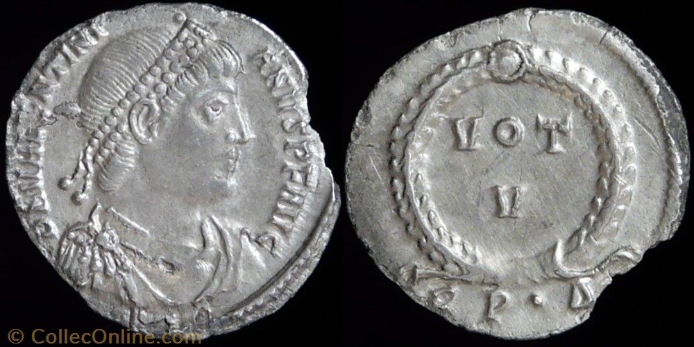 Valentinian I, Siliqua monnaies antiques romaines imperiales et republicaines valentinian i siliqua