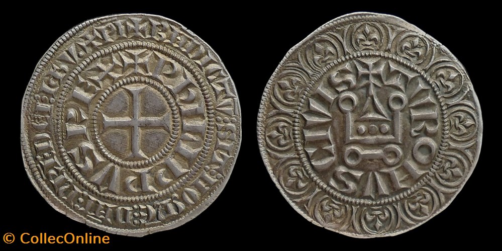 monnaies europe medievale france royales philippe iv le bel 1285 1314 gros tournois a o rond