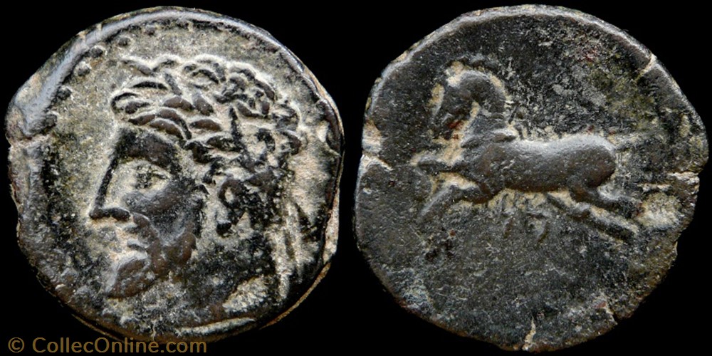 Numidia, Mikipsa, AE26 monnaies antiques grecques numidia mikipsa ae26