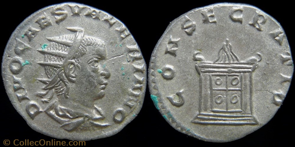 monnaie antique av jc ap romaine republicaine imperiale valerian ii antoninianus