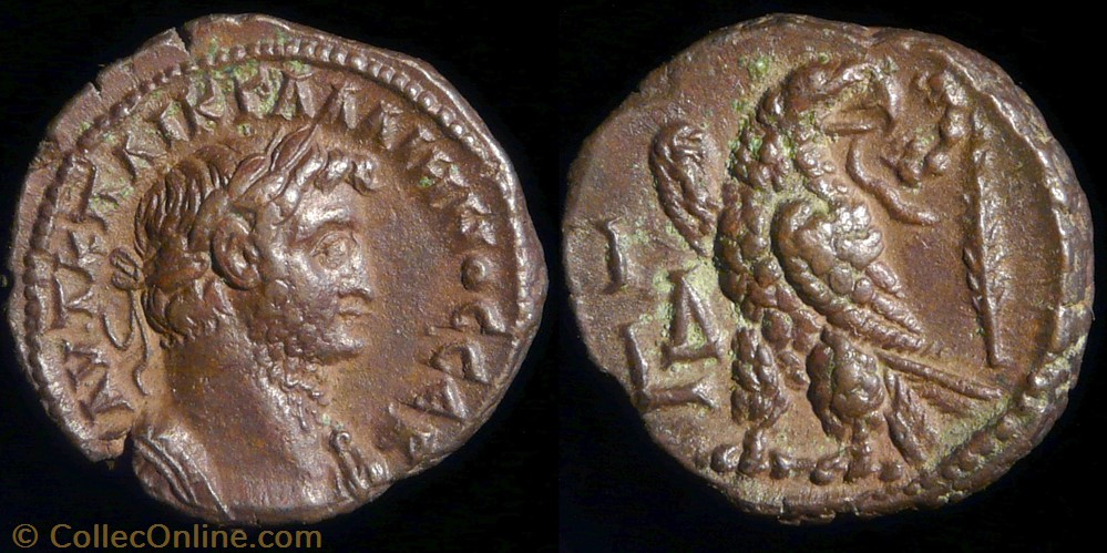Gallien, tetradrachme - Alexandrie monnaies antiques romaines provinciales gallien tetradrachme alexandrie