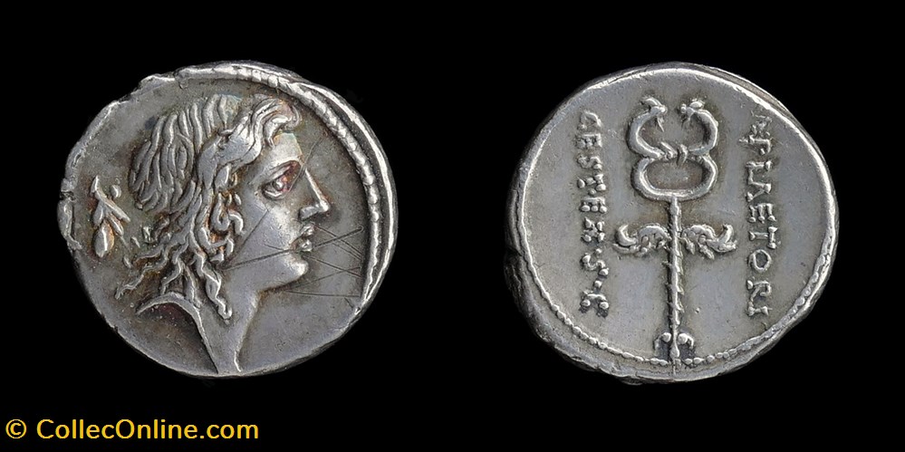monnaies antiques romaines imperiales republicaines m plaetorius m f cestianus denarius