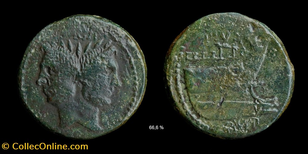 Sextus Pompey, As monnaies antiques romaines imperiales et republicaines sextus pompey as