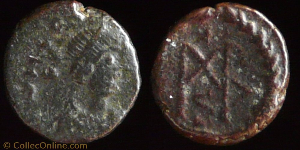 Marcian, AE4 monnaie antique av jc ap romaine republicaine imperiale marcian ae4