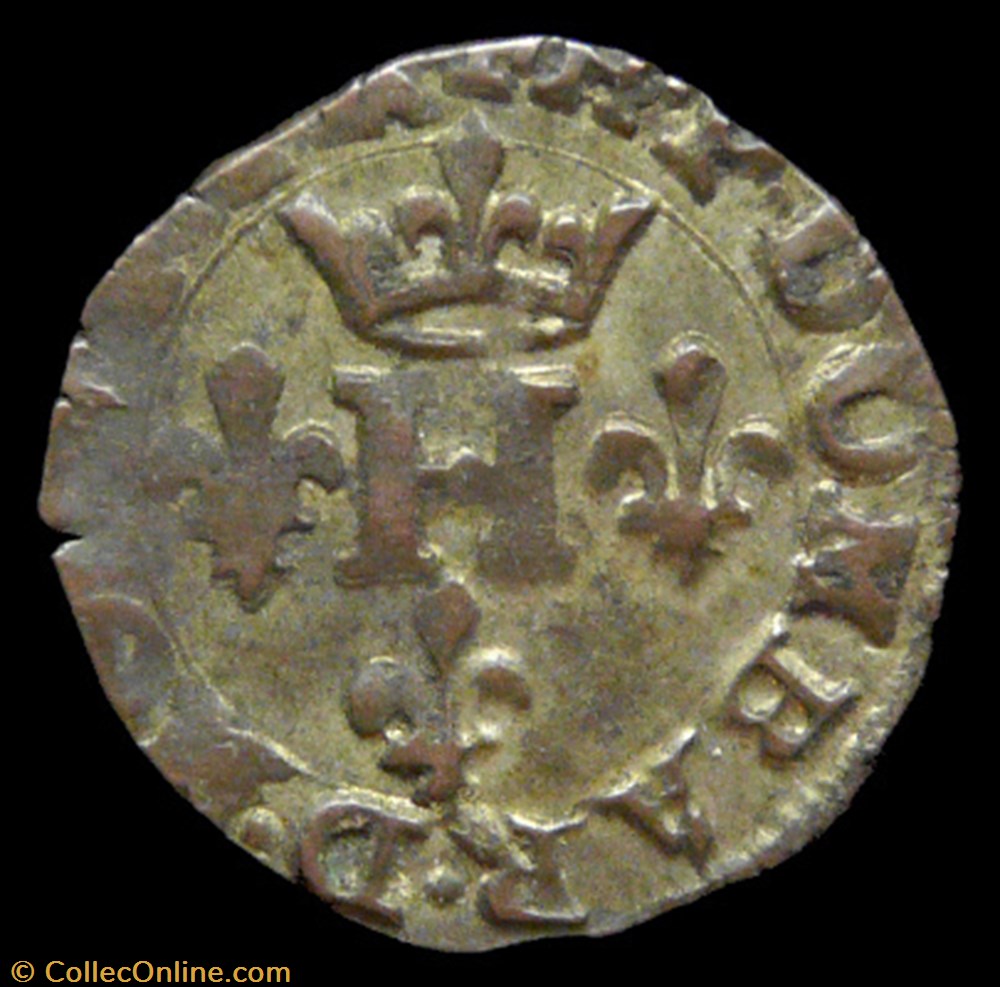 monnaies france feodales henri ii de montpensier 1592 1608 liard 1608