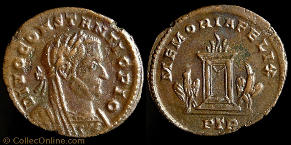Divo Constantius, Follis monnaies antiques romaines imperiales et republicaines divo constantius follis